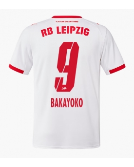 RB Leipzig Johan Bakayoko #9 Maglia Gara Casa Repliche 2025-26 Maniche Corte